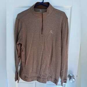 Rhoback Men's Tan Zip-Up Sweater